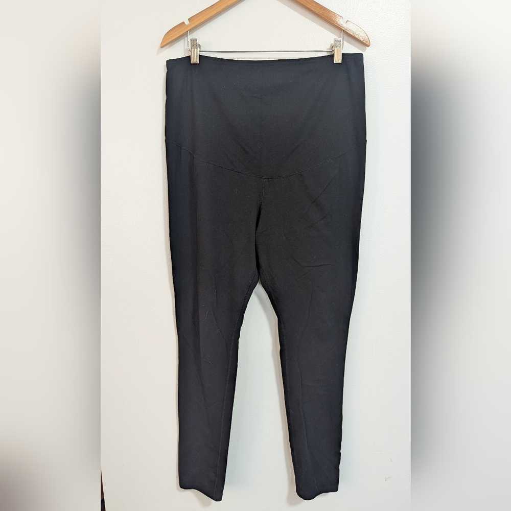 🌸 SALE Isabel Maternity Full Length Full Panel Black Leggings Size‎ XL